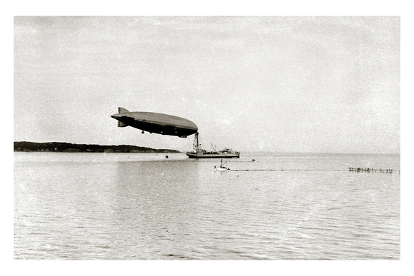 Navy Blimp at Fort Pond Bay, Montauk