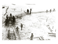 Ice-cutting, believed to be Montauk, undated