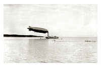 Navy Blimp at Fort Pond Bay, Montauk